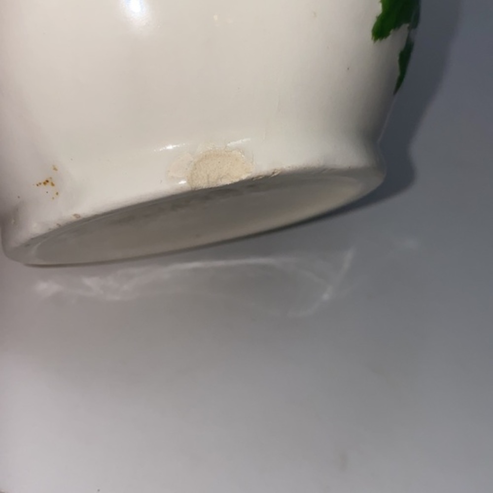 Vintage Holland Mold Sunflower Vase Hand-painted Blue Flowers - Picture 7 of 9